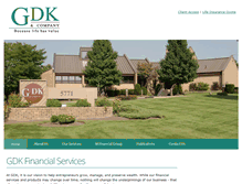 Tablet Screenshot of gdkandco.com